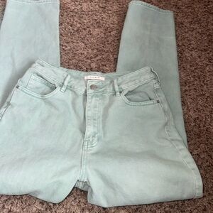 PacSun Women's Mint Green Mom Jeans. Size 27